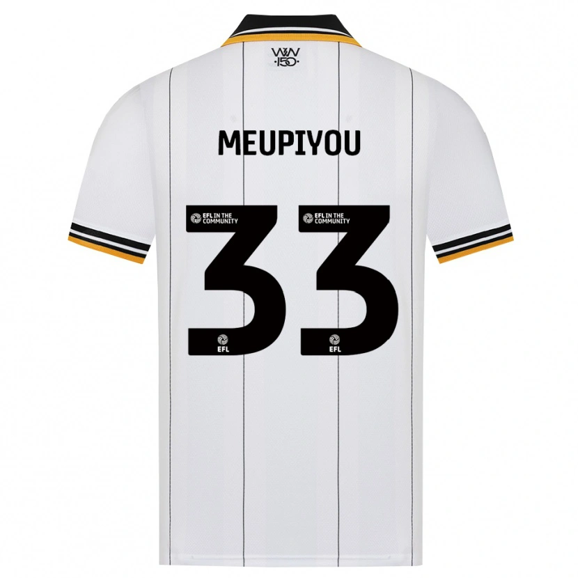 Danxen Mænd Bastien Meupiyou #33 Orange Hvid Sort Udebane Spillertrøjer 2026/27 Trøje T-Shirt