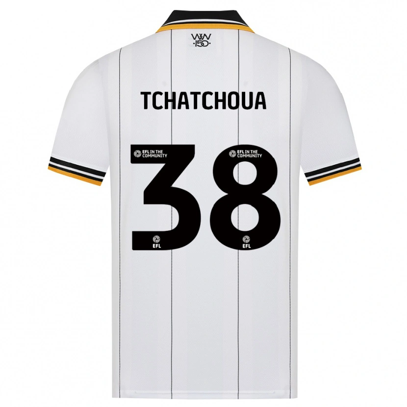 Danxen Mænd Jackson Tchatchoua #38 Orange Hvid Sort Udebane Spillertrøjer 2026/27 Trøje T-Shirt