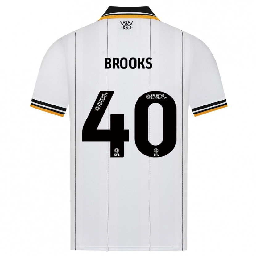 Danxen Mænd Alfie Brooks #40 Orange Hvid Sort Udebane Spillertrøjer 2026/27 Trøje T-Shirt