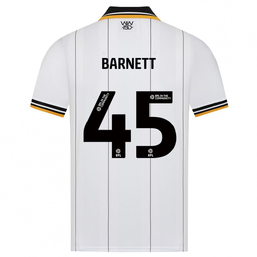 Danxen Mænd Ty Barnett #45 Orange Hvid Sort Udebane Spillertrøjer 2026/27 Trøje T-Shirt