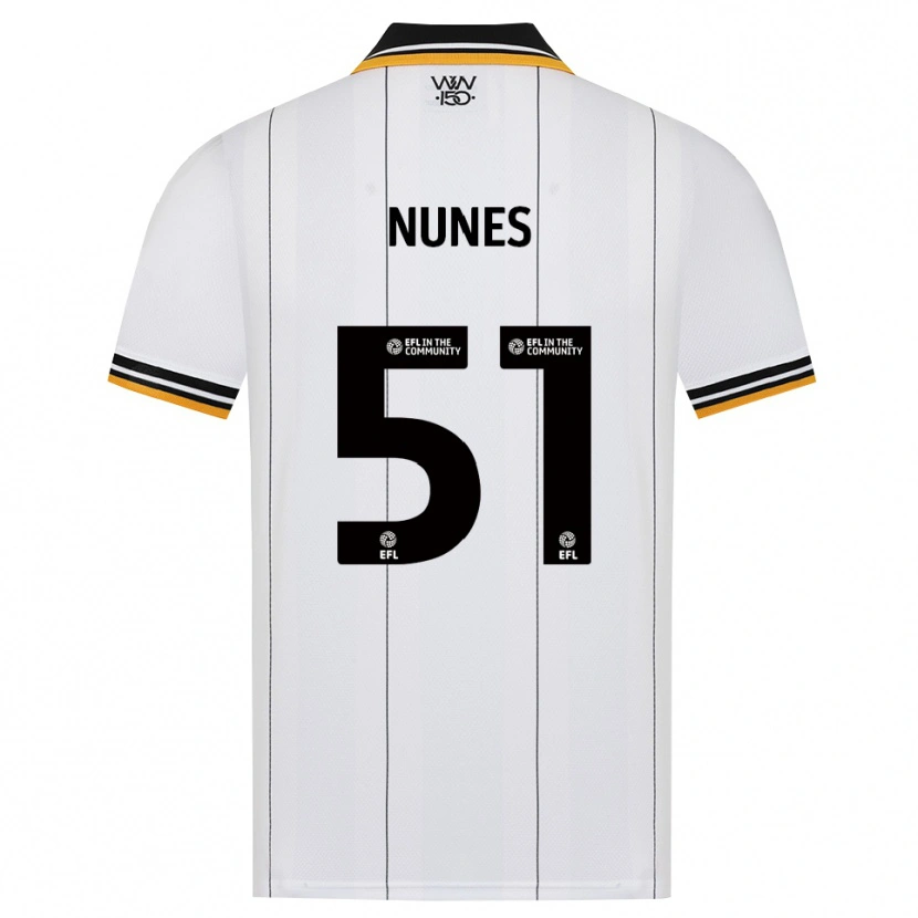 Danxen Mænd Grazi Nunes #51 Orange Hvid Sort Udebane Spillertrøjer 2026/27 Trøje T-Shirt