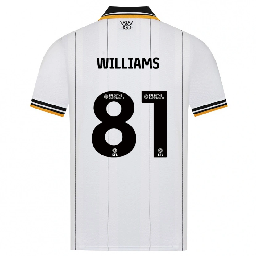 Danxen Mænd Ashton Williams #81 Orange Hvid Sort Udebane Spillertrøjer 2026/27 Trøje T-Shirt