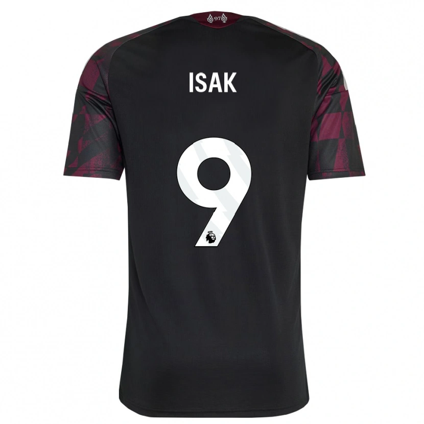 Danxen Mænd Alexander Isak #9 Sort Hvid Lilla Tredje Sæt Spillertrøjer 2026/27 Trøje T-Shirt