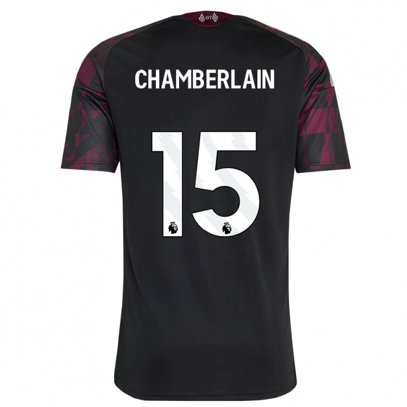 Danxen Mænd Alex Oxlade Chamberlain #15 Sort Hvid Lilla Tredje Sæt Spillertrøjer 2026/27 Trøje T-Shirt