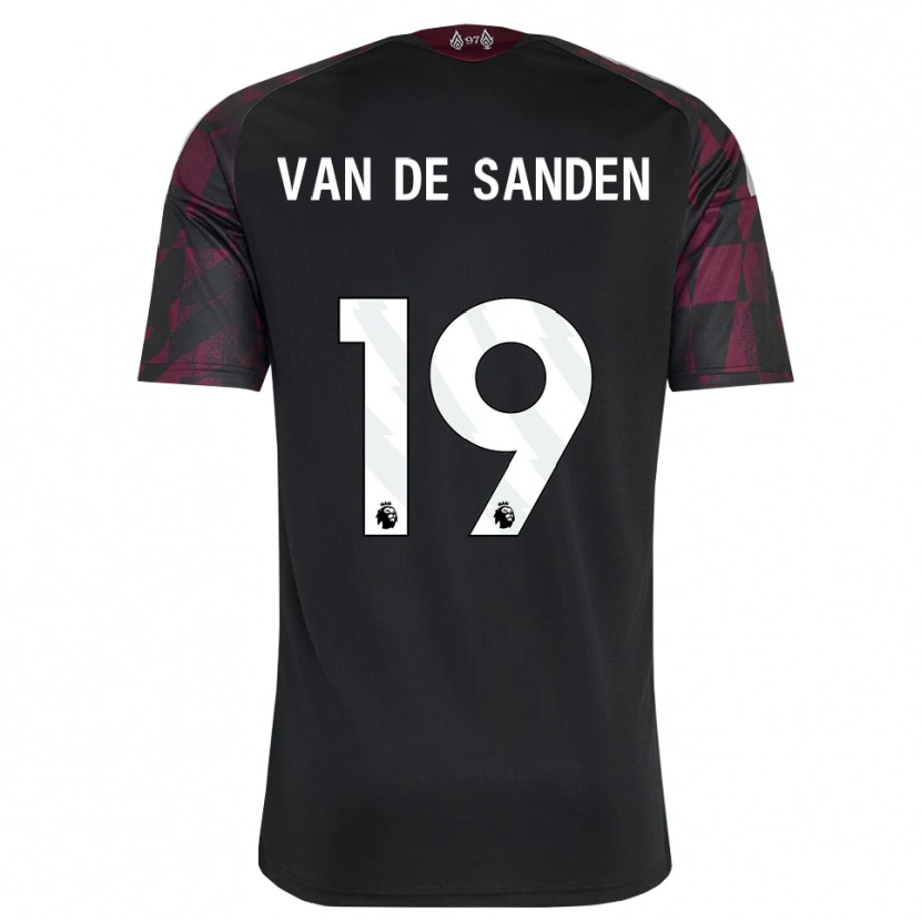 Danxen Mænd Shanice Van De Sanden #19 Sort Hvid Lilla Tredje Sæt Spillertrøjer 2026/27 Trøje T-Shirt