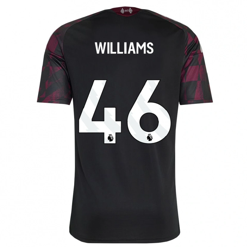 Danxen Mænd Rhys Williams #46 Sort Hvid Lilla Tredje Sæt Spillertrøjer 2026/27 Trøje T-Shirt