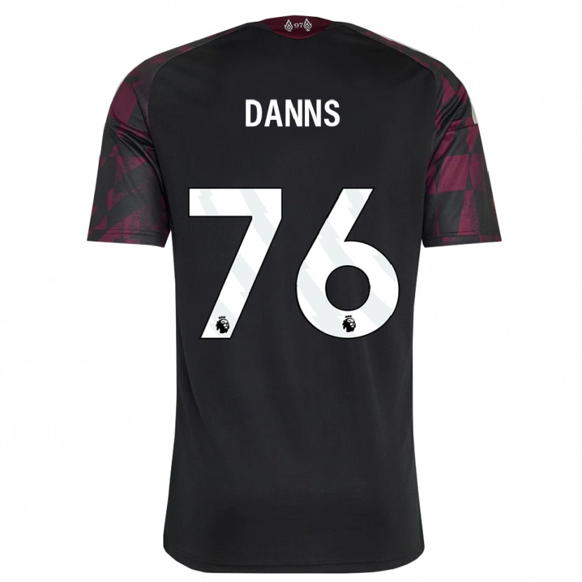 Danxen Mænd Jayden Danns #76 Sort Hvid Lilla Tredje Sæt Spillertrøjer 2026/27 Trøje T-Shirt
