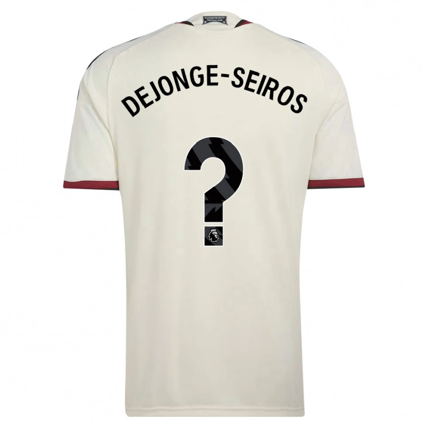 Danxen Mænd Edson Dejonge-Seiros #0 Beige Sort Rød Tredje Sæt Spillertrøjer 2026/27 Trøje T-Shirt