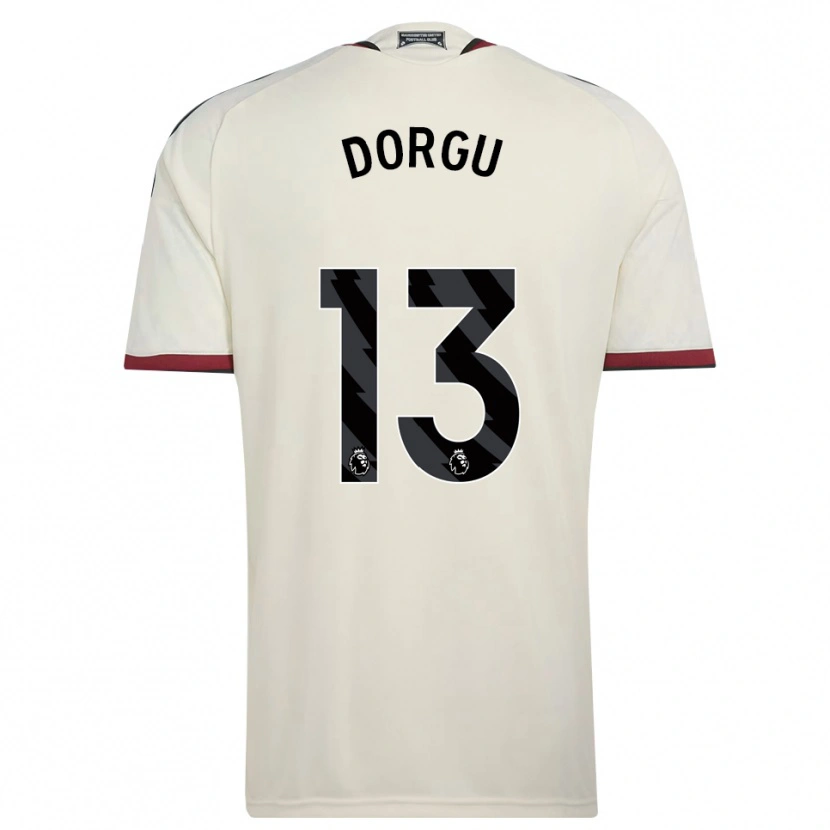 Danxen Mænd Patrick Dorgu #13 Beige Sort Rød Tredje Sæt Spillertrøjer 2026/27 Trøje T-Shirt