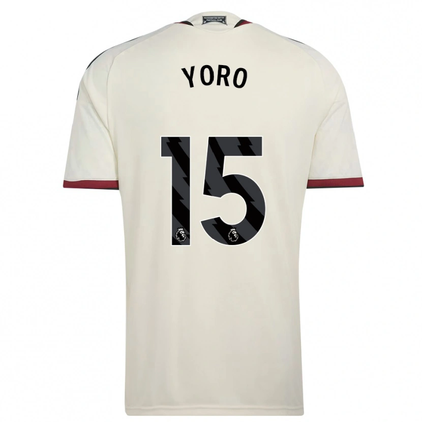 Danxen Mænd Leny Yoro #15 Beige Sort Rød Tredje Sæt Spillertrøjer 2026/27 Trøje T-Shirt