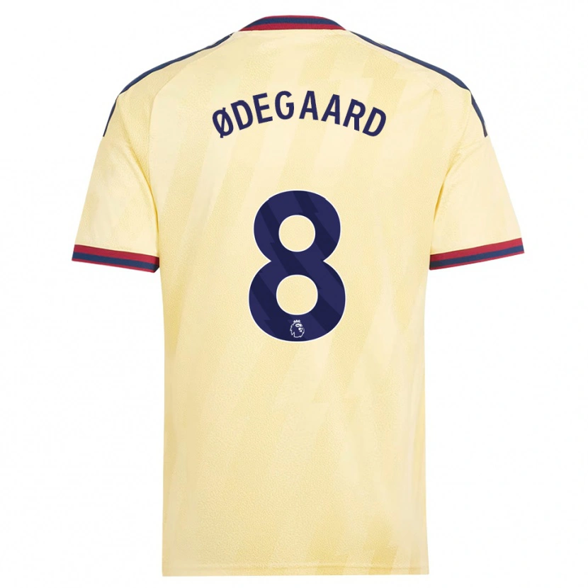 Danxen Mænd Martin Ødegaard #8 Lys Gul Midnatsblå Tredje Sæt Spillertrøjer 2026/27 Trøje T-Shirt