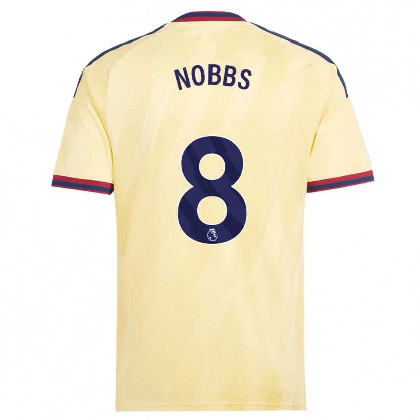 Danxen Mænd Nobbs #8 Lys Gul Midnatsblå Tredje Sæt Spillertrøjer 2026/27 Trøje T-Shirt