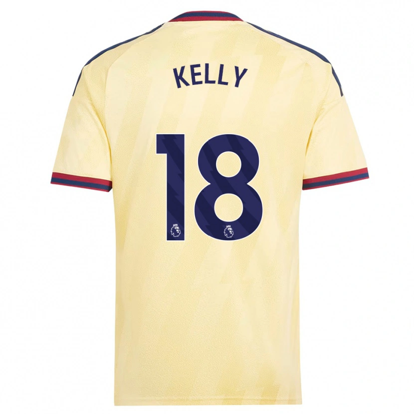 Danxen Mænd Chloe Kelly #18 Lys Gul Midnatsblå Tredje Sæt Spillertrøjer 2026/27 Trøje T-Shirt