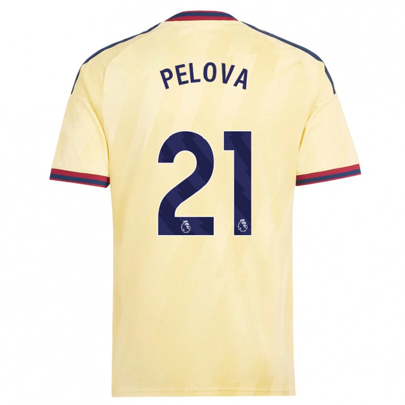 Danxen Mænd Victoria Pelova #21 Lys Gul Midnatsblå Tredje Sæt Spillertrøjer 2026/27 Trøje T-Shirt