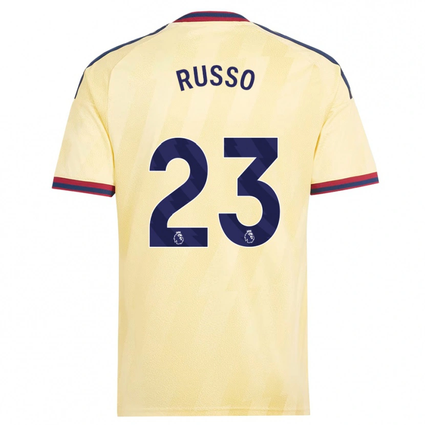 Danxen Mænd Alessia Russo #23 Lys Gul Midnatsblå Tredje Sæt Spillertrøjer 2026/27 Trøje T-Shirt