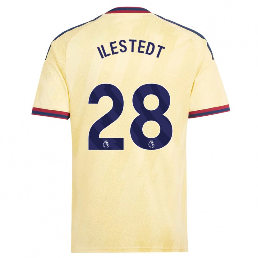Danxen Mænd Amanda Ilestedt #28 Lys Gul Midnatsblå Tredje Sæt Spillertrøjer 2026/27 Trøje T-Shirt