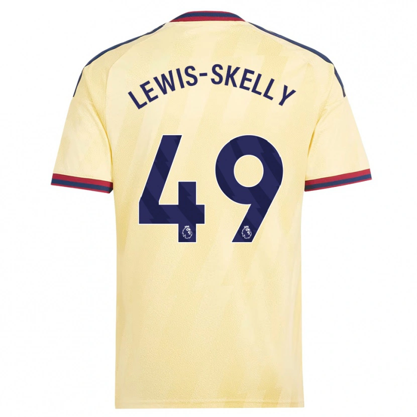 Danxen Mænd Myles Lewis-Skelly #49 Lys Gul Midnatsblå Tredje Sæt Spillertrøjer 2026/27 Trøje T-Shirt