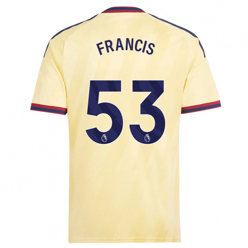 Danxen Mænd Jack Henry Francis #53 Lys Gul Midnatsblå Tredje Sæt Spillertrøjer 2026/27 Trøje T-Shirt
