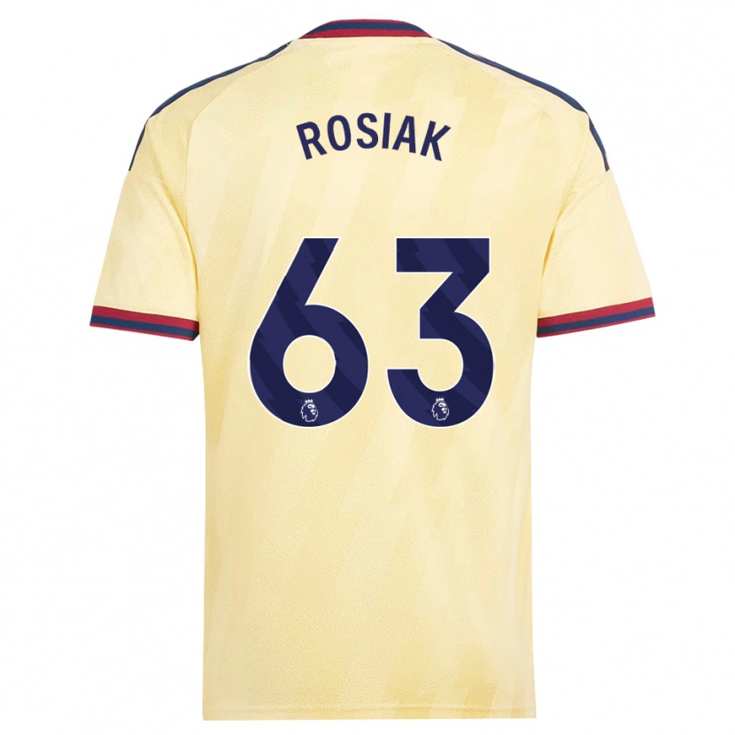 Danxen Mænd Michal Rosiak #63 Lys Gul Midnatsblå Tredje Sæt Spillertrøjer 2026/27 Trøje T-Shirt