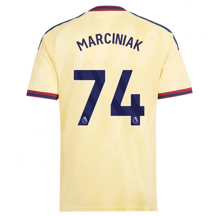 Danxen Mænd Alex Marciniak #74 Lys Gul Midnatsblå Tredje Sæt Spillertrøjer 2026/27 Trøje T-Shirt