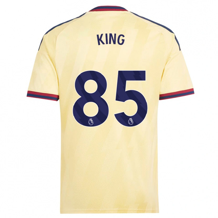 Danxen Mænd Josiah King #85 Lys Gul Midnatsblå Tredje Sæt Spillertrøjer 2026/27 Trøje T-Shirt