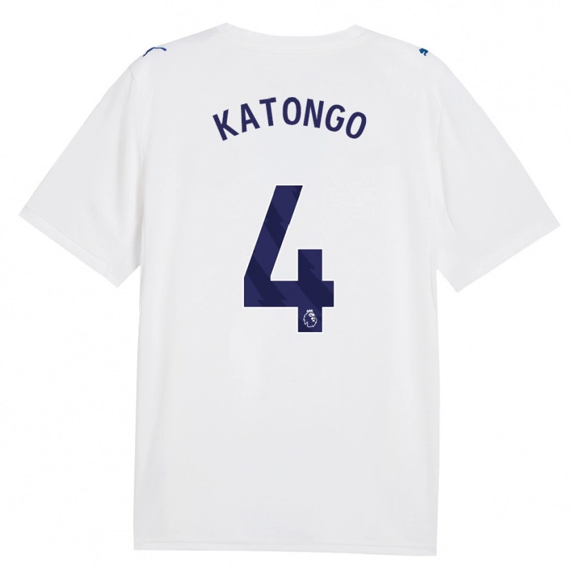 Danxen Mænd Jadel Katongo #4 Marine Hvid Tredje Sæt Spillertrøjer 2026/27 Trøje T-Shirt
