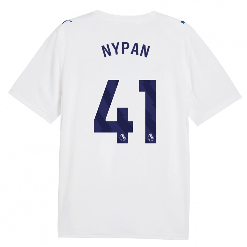 Danxen Mænd Sverre Nypan #41 Marine Hvid Tredje Sæt Spillertrøjer 2026/27 Trøje T-Shirt