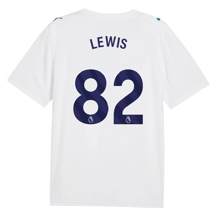 Danxen Mænd Rico Lewis #82 Marine Hvid Tredje Sæt Spillertrøjer 2026/27 Trøje T-Shirt