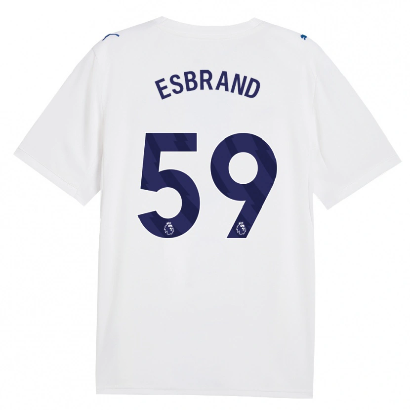 Danxen Mænd Josh Wilson-Esbrand #59 Marine Hvid Tredje Sæt Spillertrøjer 2026/27 Trøje T-Shirt