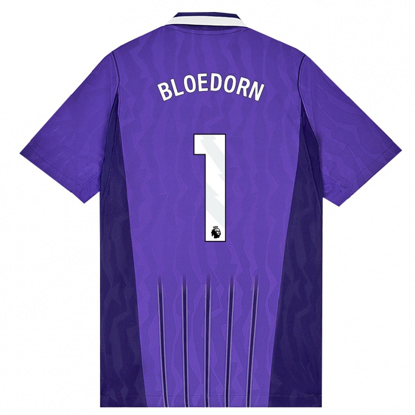 Danxen Mænd Carey Bloedorn #1 Lilla Hvid Tredje Sæt Spillertrøjer 2026/27 Trøje T-Shirt