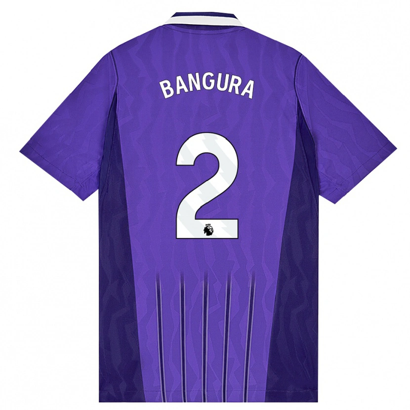 Danxen Mænd Samal Bangura #2 Lilla Hvid Tredje Sæt Spillertrøjer 2026/27 Trøje T-Shirt