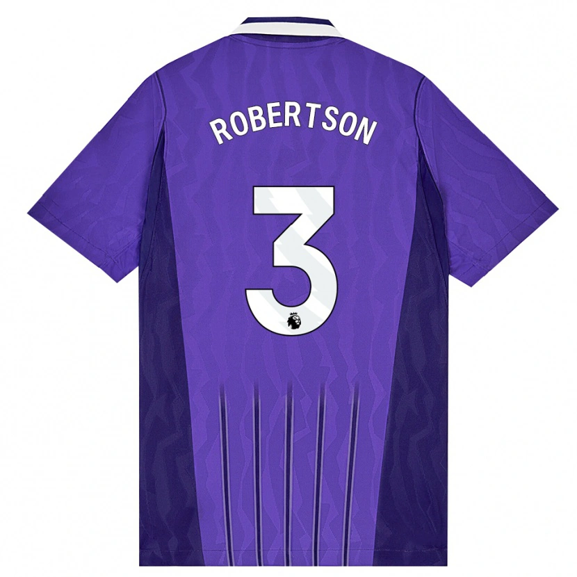Danxen Mænd Andrew Robertson #3 Lilla Hvid Tredje Sæt Spillertrøjer 2026/27 Trøje T-Shirt