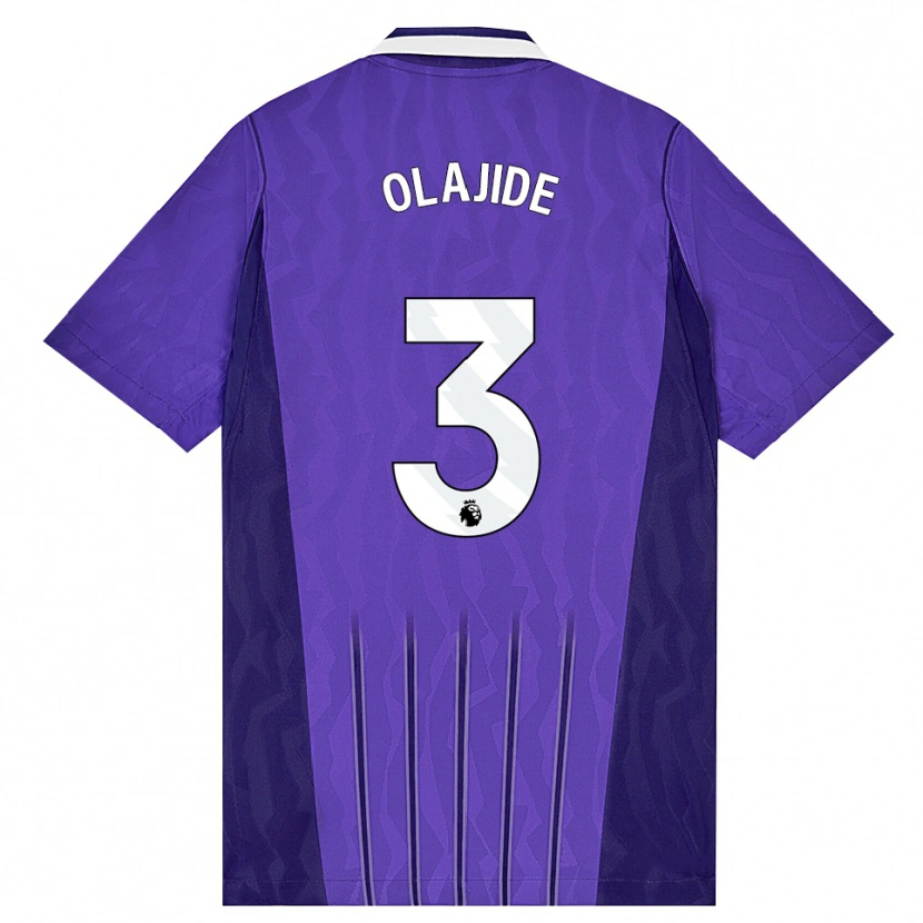 Danxen Mænd Solomon Olajide #3 Lilla Hvid Tredje Sæt Spillertrøjer 2026/27 Trøje T-Shirt