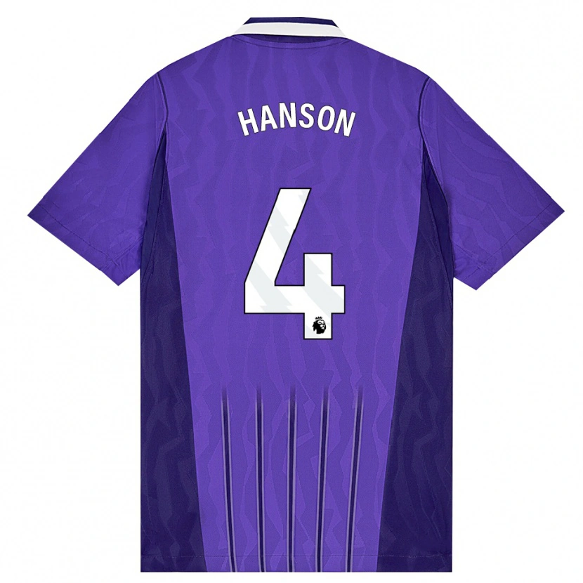 Danxen Mænd Cayon Hanson #4 Lilla Hvid Tredje Sæt Spillertrøjer 2026/27 Trøje T-Shirt