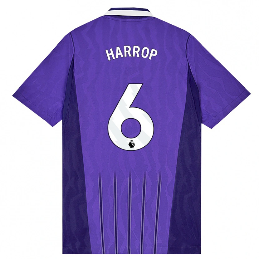 Danxen Mænd Kerys Harrop #6 Lilla Hvid Tredje Sæt Spillertrøjer 2026/27 Trøje T-Shirt