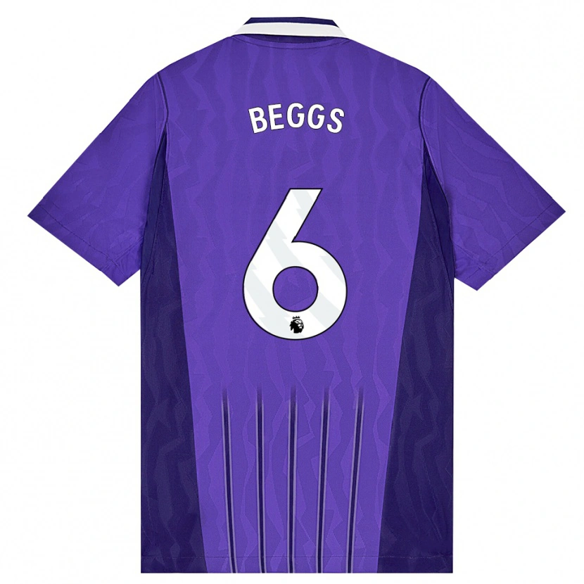 Danxen Mænd Jamel Beggs #6 Lilla Hvid Tredje Sæt Spillertrøjer 2026/27 Trøje T-Shirt