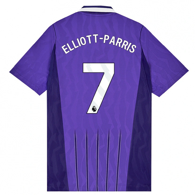 Danxen Mænd Reiss Elliott-Parris #7 Lilla Hvid Tredje Sæt Spillertrøjer 2026/27 Trøje T-Shirt