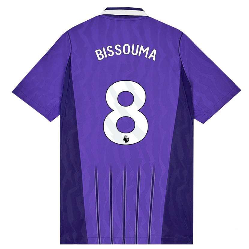 Danxen Mænd Yves Bissouma #8 Lilla Hvid Tredje Sæt Spillertrøjer 2026/27 Trøje T-Shirt