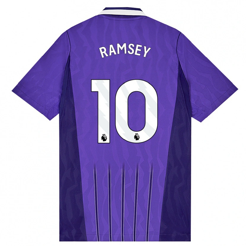 Danxen Mænd Cole Ramsey #10 Lilla Hvid Tredje Sæt Spillertrøjer 2026/27 Trøje T-Shirt