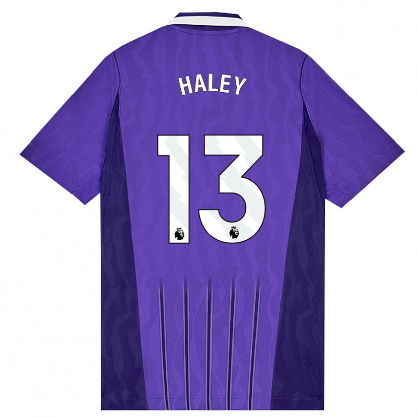 Danxen Mænd Micah Haley #13 Lilla Hvid Tredje Sæt Spillertrøjer 2026/27 Trøje T-Shirt