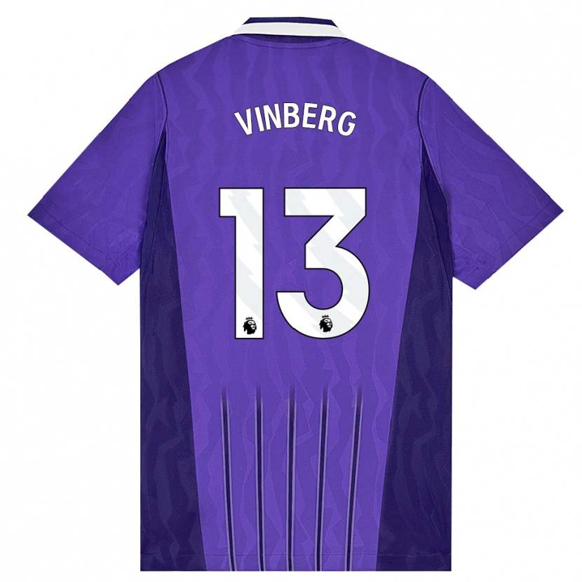 Danxen Mænd Matilda Vinberg #13 Lilla Hvid Tredje Sæt Spillertrøjer 2026/27 Trøje T-Shirt