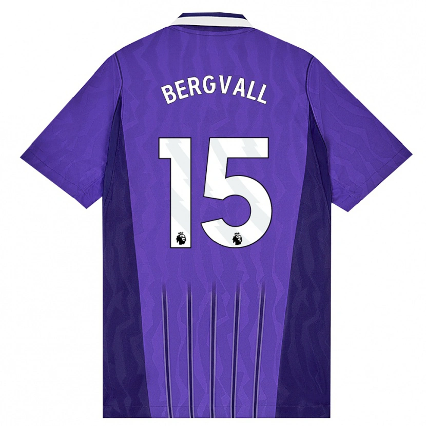 Danxen Mænd Lucas Bergvall #15 Lilla Hvid Tredje Sæt Spillertrøjer 2026/27 Trøje T-Shirt