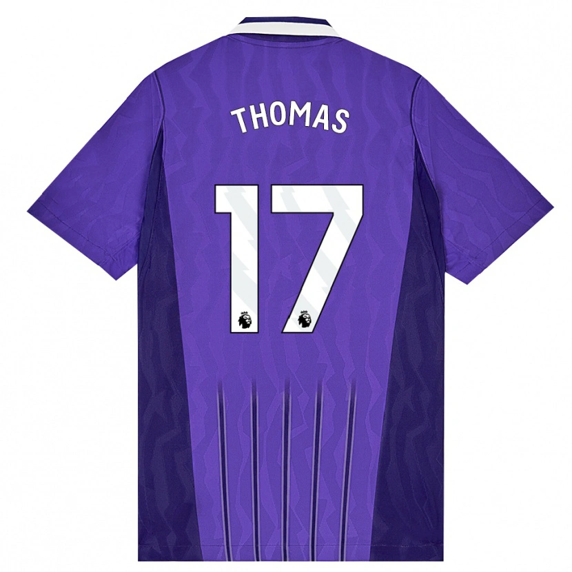 Danxen Mænd Martha Thomas #17 Lilla Hvid Tredje Sæt Spillertrøjer 2026/27 Trøje T-Shirt