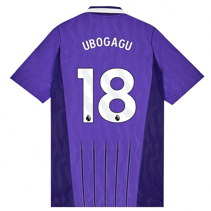 Danxen Mænd Chioma Ubogagu #18 Lilla Hvid Tredje Sæt Spillertrøjer 2026/27 Trøje T-Shirt