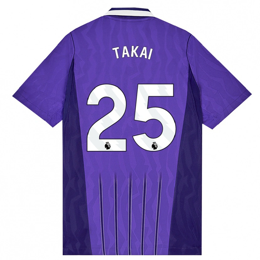 Danxen Mænd Kota Takai #25 Lilla Hvid Tredje Sæt Spillertrøjer 2026/27 Trøje T-Shirt