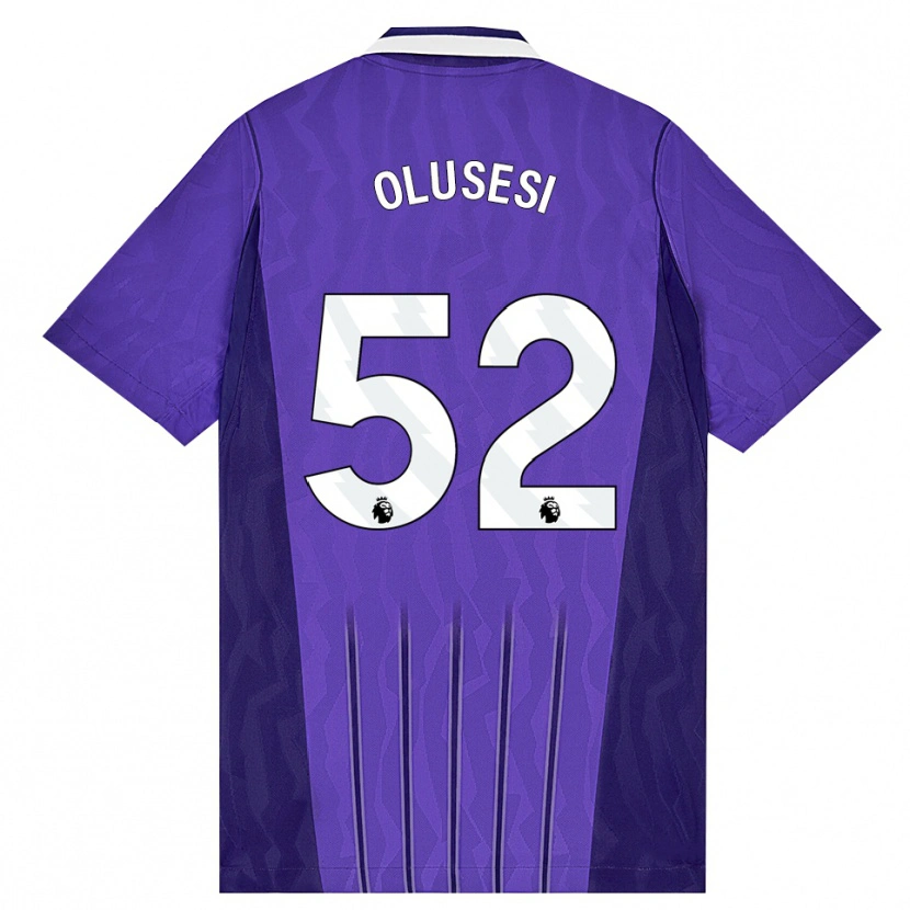 Danxen Mænd Callum Olusesi #52 Lilla Hvid Tredje Sæt Spillertrøjer 2026/27 Trøje T-Shirt
