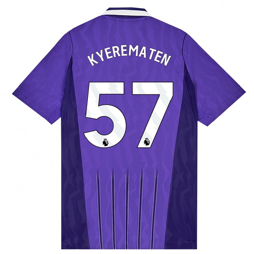 Danxen Mænd Rio Kyerematen #57 Lilla Hvid Tredje Sæt Spillertrøjer 2026/27 Trøje T-Shirt