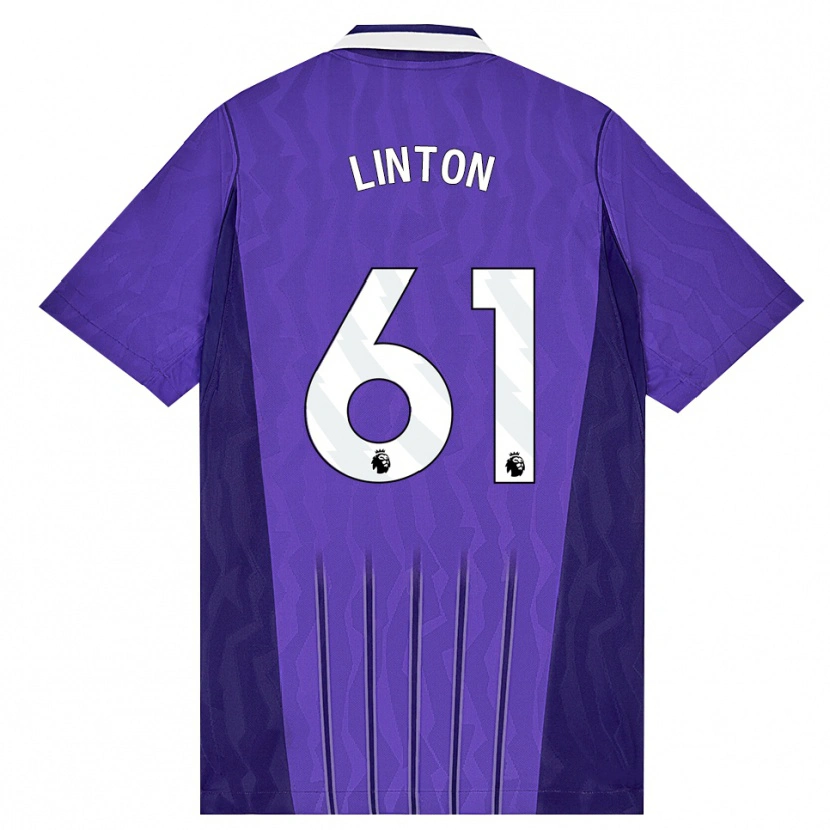 Danxen Mænd Jahziah Linton #61 Lilla Hvid Tredje Sæt Spillertrøjer 2026/27 Trøje T-Shirt