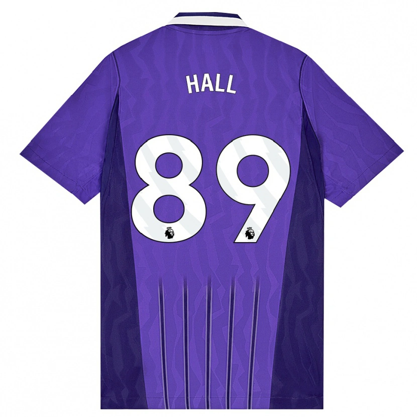 Danxen Mænd Tye Hall #89 Lilla Hvid Tredje Sæt Spillertrøjer 2026/27 Trøje T-Shirt