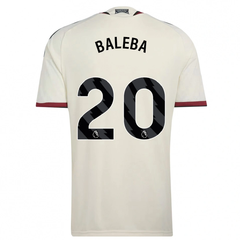 Danxen Mænd Carlos Baleba #20 Beige Sort Rød Tredje Sæt Spillertrøjer 2026/27 Trøje T-Shirt